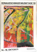 Gerhard Richter. Donaueschinger Muiktage. Plakat 1983 Gerhard Richter. Donaueschinger Muiktage. Plakat 1983
