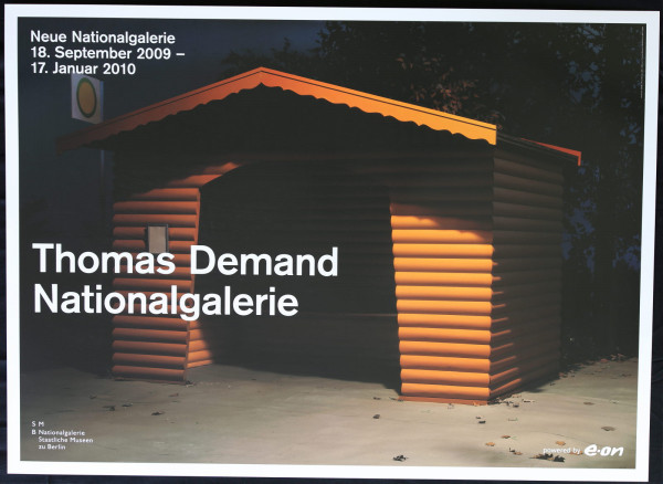 Thomas Demand Nationalgalerie Ausstellungsplakat, 2009 (Haltestelle)