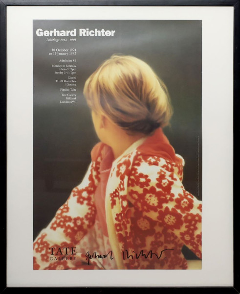 Gerhard Richter. Ausstellungsplakat (Betty), 1991 signiert