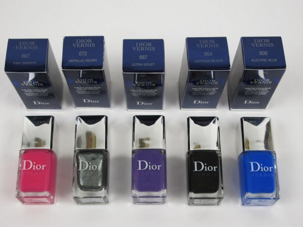 Anselm Reyle. Dior Anselm Reyle Kollektion , 5 Nagellacke