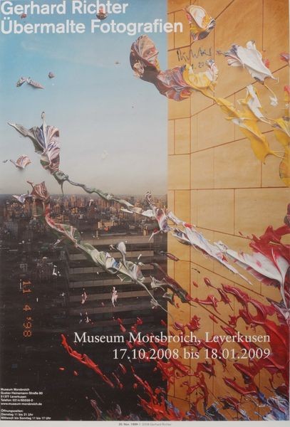 Gerhard Richter. Übermalte Fotografien, 2008/2009. Plakat signiert