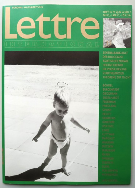 Gerhard Richter. Zeitschrift "Lettre International" 035, Winter 1996