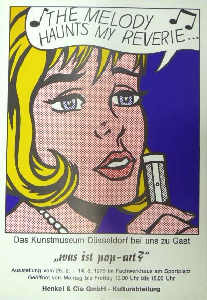 Roy Lichtenstein. Was ist Pop – Art? 1975. Ausstellungsplakat