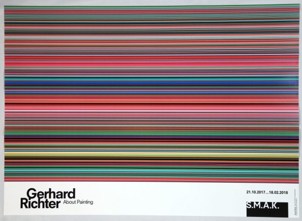 Gerhard Richter. Stripes Plakat SMAK Gent, 2017