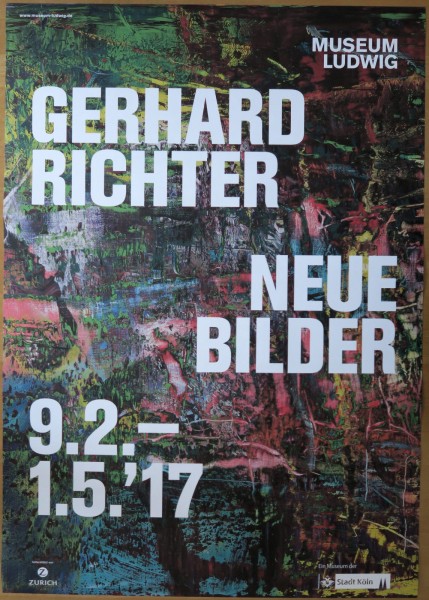 Gerhard Richter. Neue Bilder, 2017 Ausstellungsplakat Köln