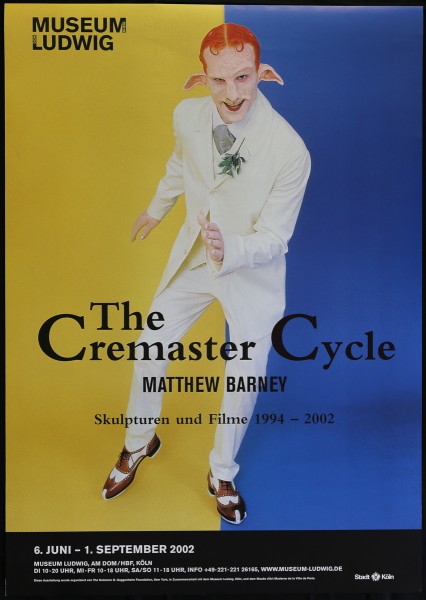 Matthew Barney. The Cremaster Cycle, 2002 Ausstellungsplakat