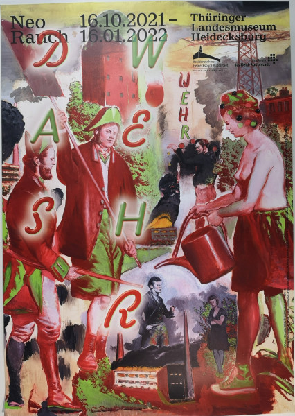 Neo Rauch. Das Wehr. Ausstellungsplakat, 2021