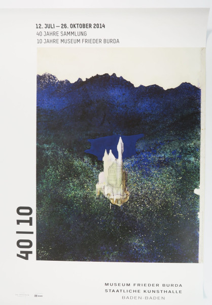 Gerhard Richter.Schloss Nueschwanstein. Austellungsplakat