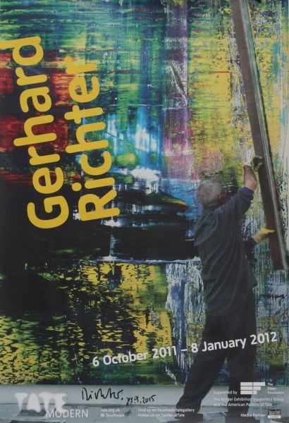 Gerhard Richter. Tate modern, 2011. Plakat signiert