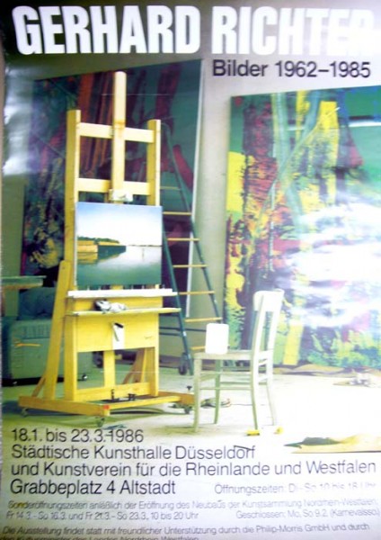 Gerhard Richter..Bilder 1962 – 1985, 1986. Ausstellungsplakat