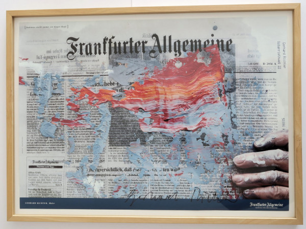 Gerhard Richter. Plakat FAZ, signiert