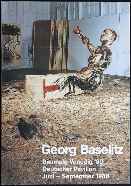 Georg Baselitz. Bienale Venedig, 1980 Ausstellungsplakat