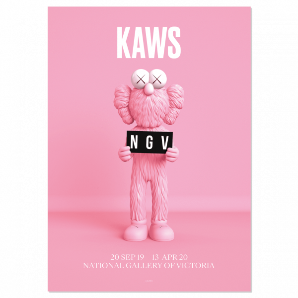 KAWS. Poster BFF Pink, 2019