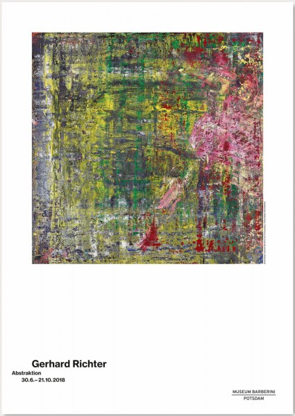 Gerhard Richter.Abstraktion, 2018 Plakat (ABSTRAKTES BILD (952-2) )