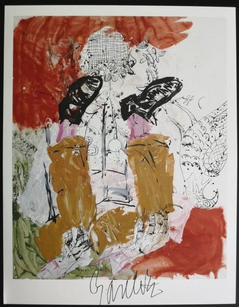 Georg Baselitz. Kunstdruck (3), signiert