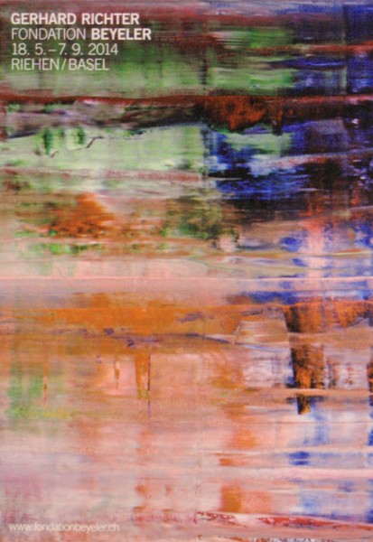 Gerhard Richter. Fondation Beyeler, 2014 Ausstellungsplakat (Bach)