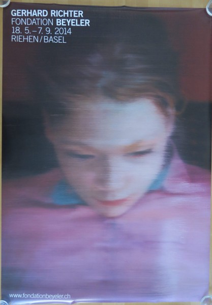 Gerhard Richter. Fondation Beyeler, 2014 Ausstellungsplakat (Ella)