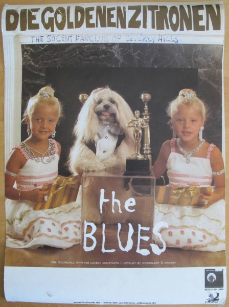 Daniel Richter. Tourplakat the BLUES - Die goldenen Zitronen