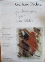 Gerhard Richter. Ausstellungsplakat, Krefeld, 2000, signiert Gerhard Richter. Ausstellungsplakat, Krefeld, 2000, signiert