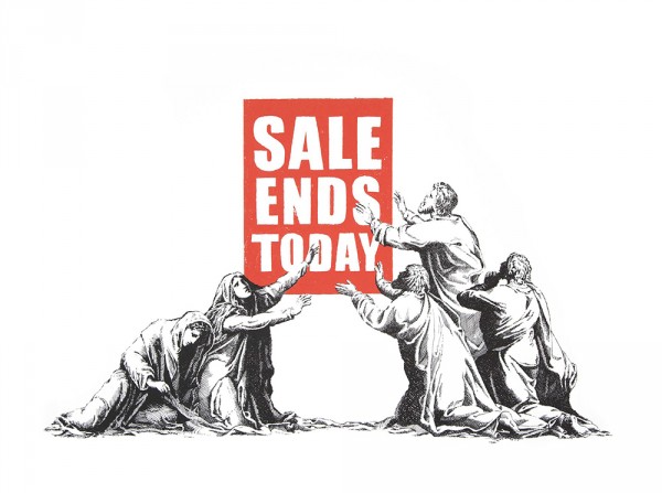 Banksy. SALE ENDS TODAY, 2017 mit COA