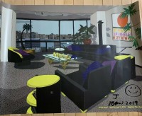 Jonas Wood. Ausstellungsplakat Gagosian, 2019 signiert Jonas Wood. Ausstellungsplakat Gagosian, 2019 signiert