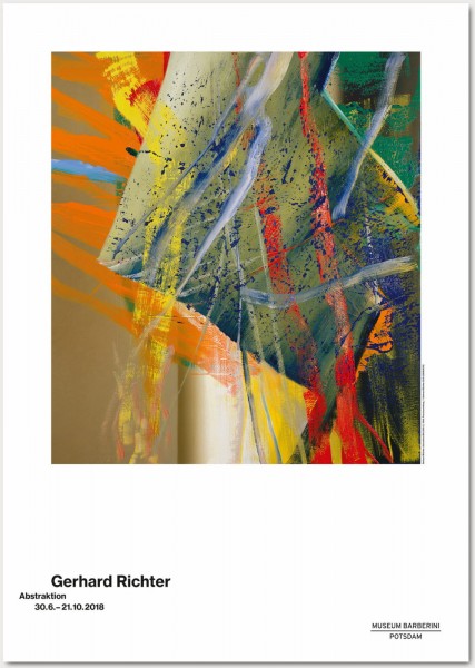 Gerhard Richter.Abstraktion, 2018 Plakat (ABSTRAKTES BILD (568-1) )