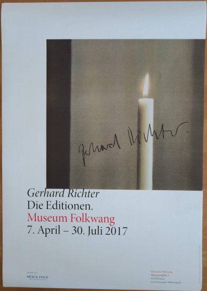 Gerhard Richter. Die Editionen, Museum Folkwang, 2017 Ausstellungsplakat