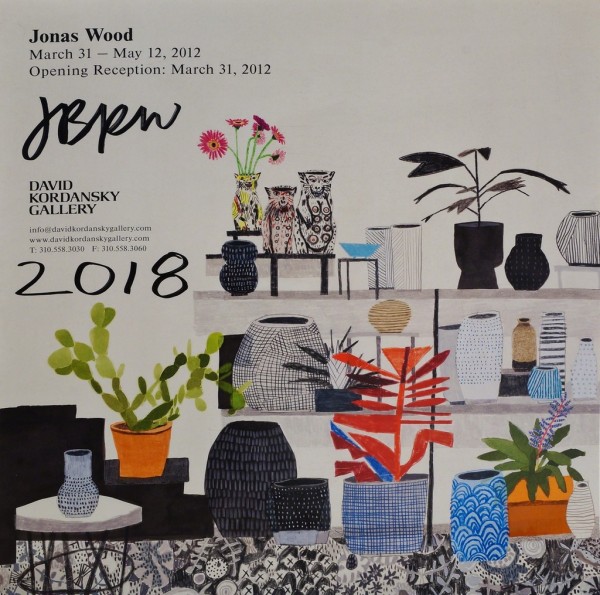 Jonas Wood. Aussellungsplakat Kordansky, 2012, signiert