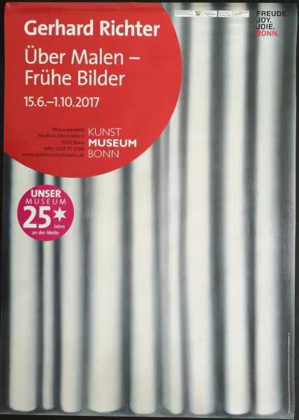 Gerhard Richter. Über Malen - Frühe Bilder. Ausstellungsplakat, 2017